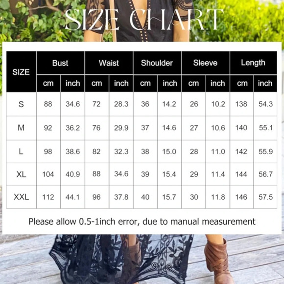 Eleter Women's Deep V-Neck Lace Romper Short Sleeve Long Dress Black Size M - Picture 3 of 11